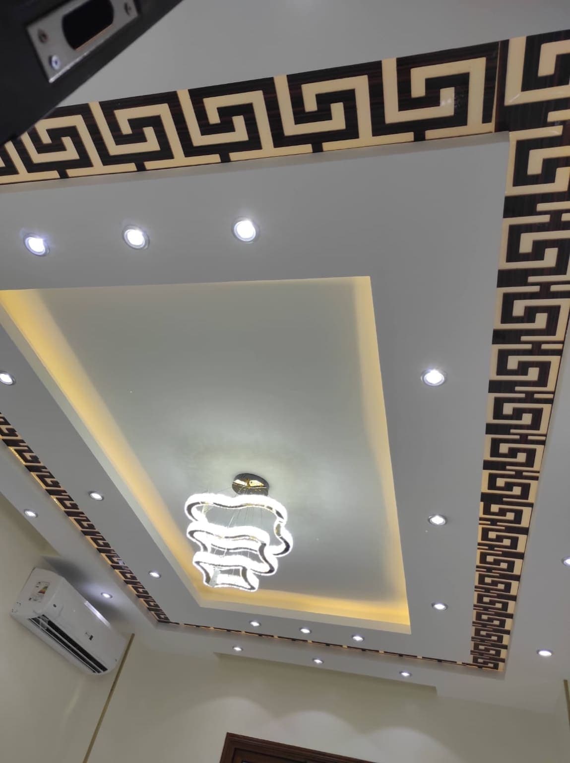 Large-scale industrial gypsum board installation featuring fire-rated panels and structural integration