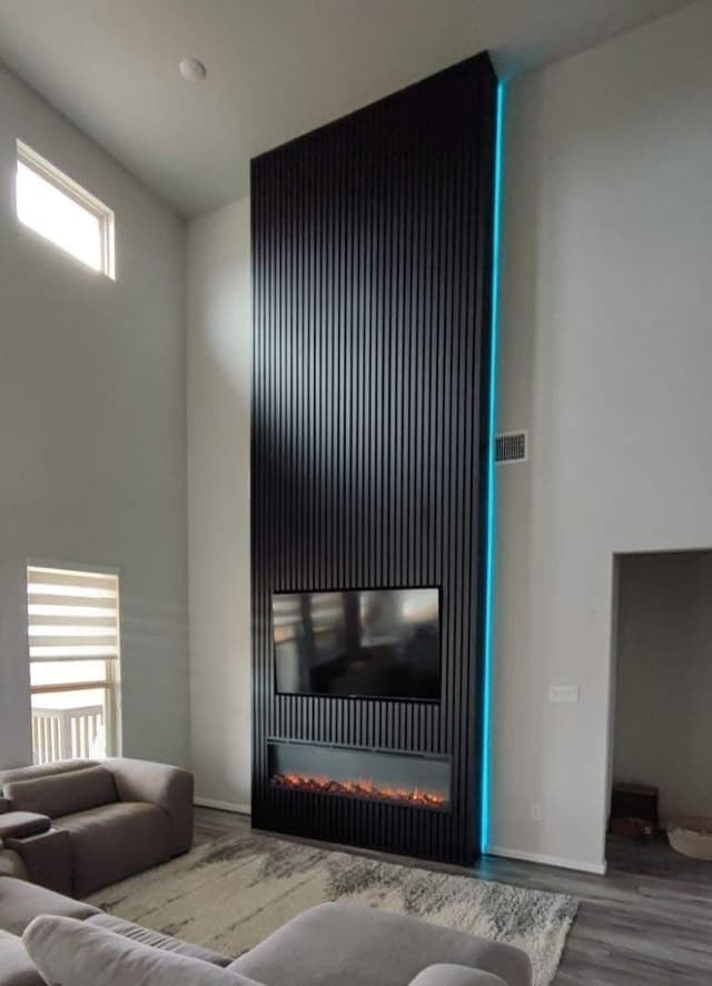 Smooth residential gypsum board wall installation with professional finishing and clean joints