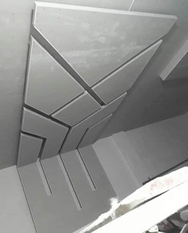 Gypsum board installation incorporating built-in framework and entertainment center integration