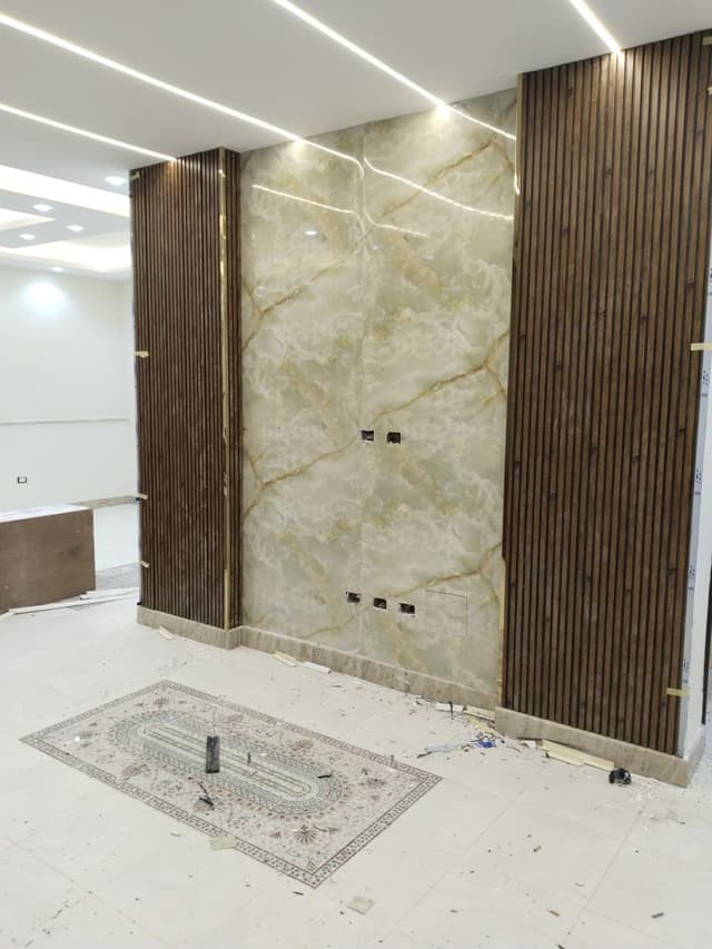 Specialized moisture-resistant gypsum board installation with proper vapor barriers and sealing